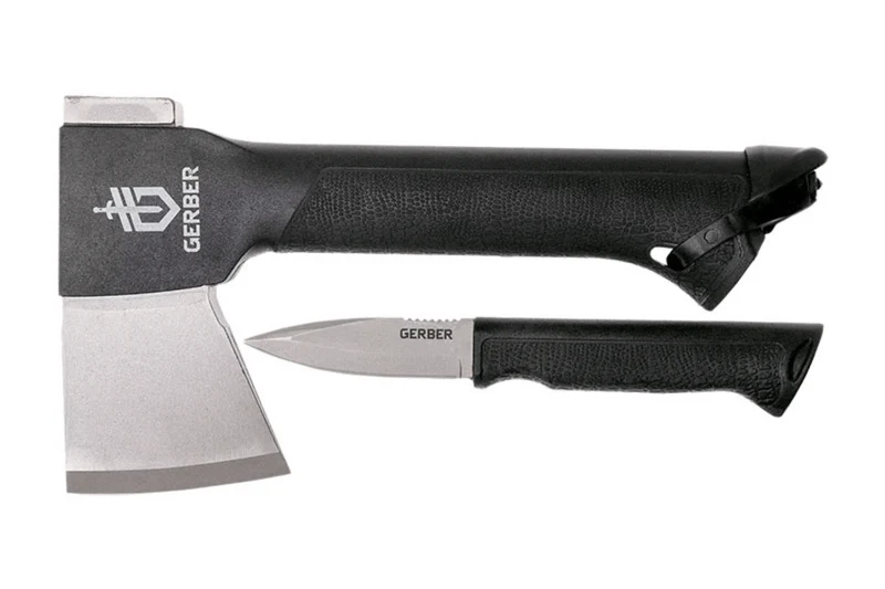 Hache 2 en 1 Gerber Gator Combo Axe GE001054 manche en nylon/fibres de verre + étui en nylon