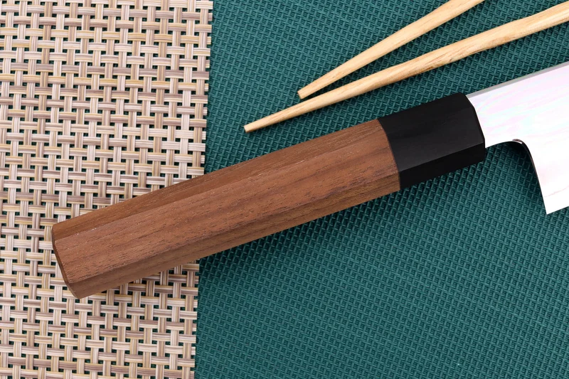 Couteau kiritsuke japonais artisanal Kagekiyo Kurumi Ginsan 24cm