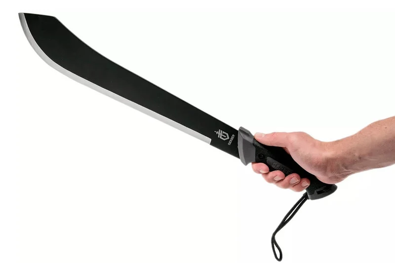 Machette Gerber Gator Bolo GE002076 39,4cm manche en caoutchouc noir avec étui