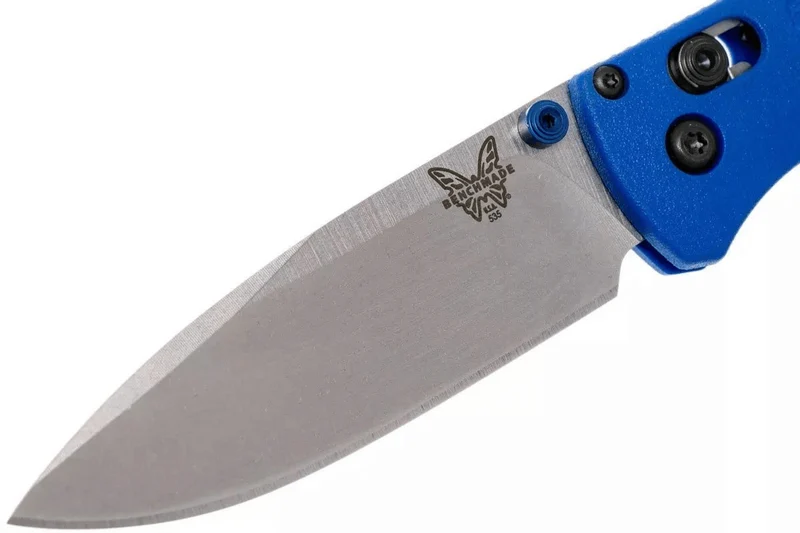 Couteau pliant Benchmade Bugout 535 manche Grivory bleu 10,7cm