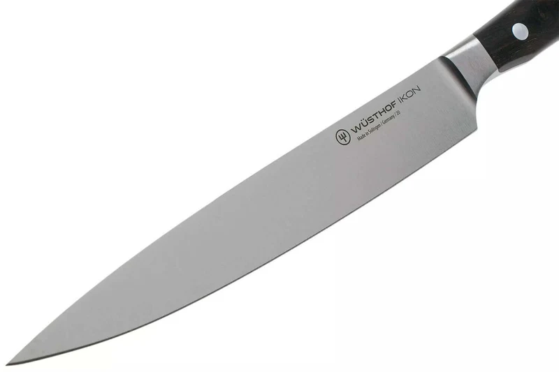 Couteau à trancher/universel Wüsthof Ikon forgé 16cm en bois de grenadille