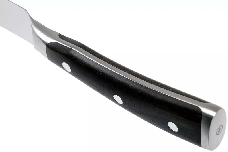 Couteau à trancher/universel Wüsthof Ikon forgé 16cm en bois de grenadille
