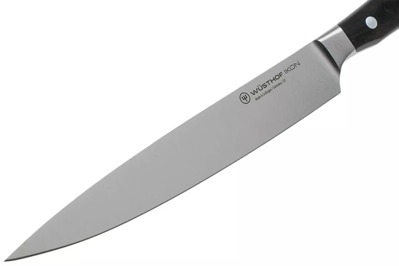 Couteau à trancher/universel Wüsthof Ikon forgé 20cm en bois de grenadille
