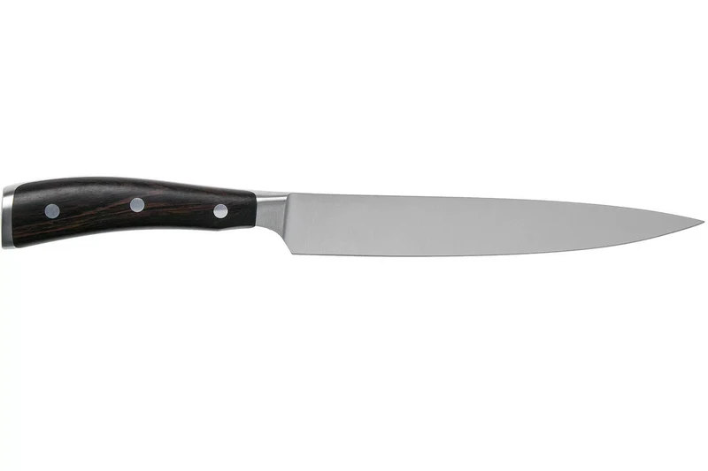 Couteau à trancher/universel Wüsthof Ikon forgé 20cm en bois de grenadille
