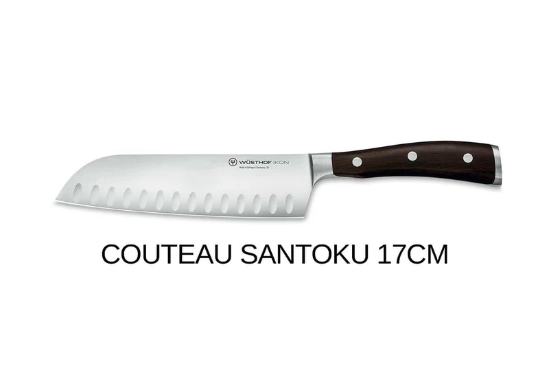 Bloc couteaux Wüsthof Ikon en frêne - 6 couteaux forgés