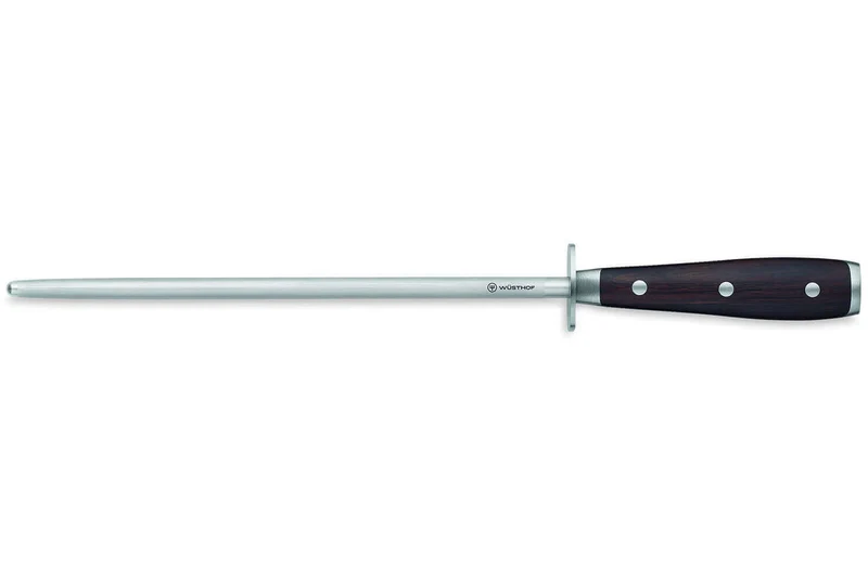 Fusil à aiguiser acier Wüsthof Ikon mèche ronde 26cm grain fin