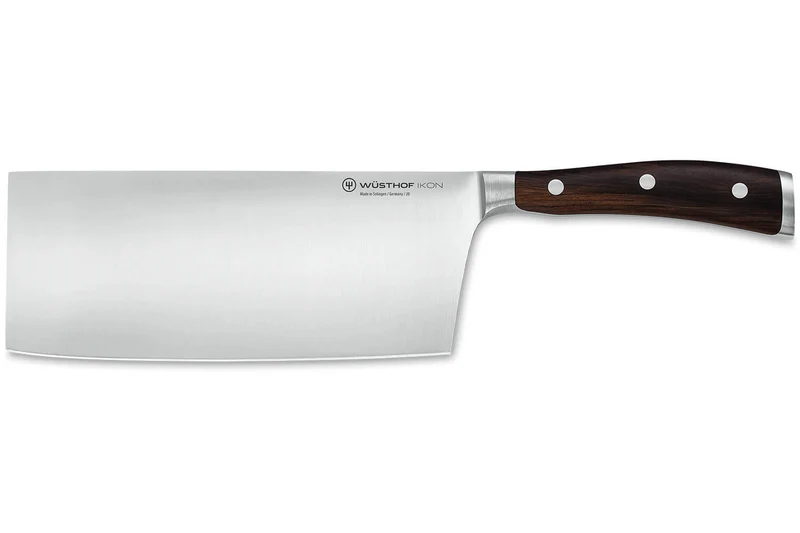 Couteau de chef chinois Wüsthof Ikon forgé 18cm en bois de grenadille