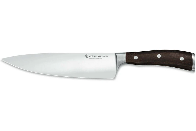 Couteau de chef Wüsthof Ikon forgé 20cm en bois de grenadille