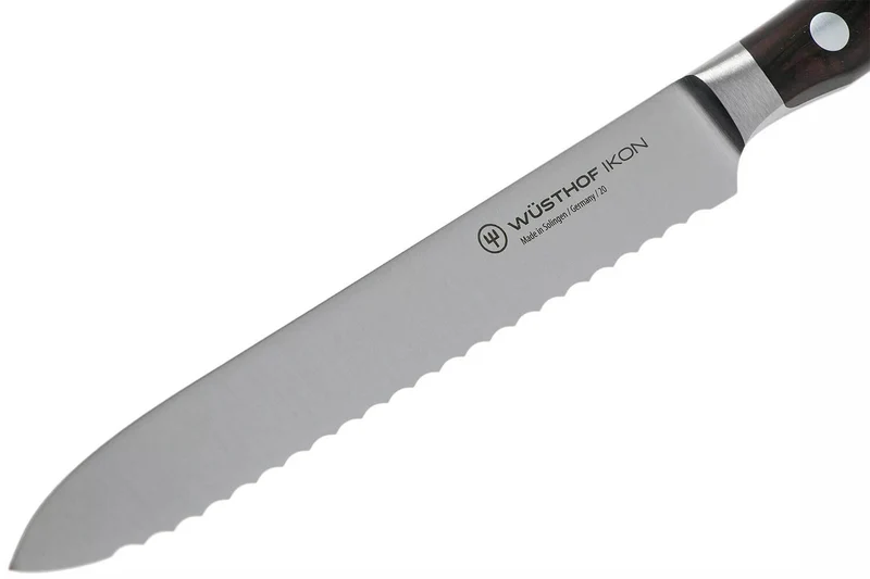 Couteau à saucisson Wüsthof Ikon forgé 14cm en bois de grenadille