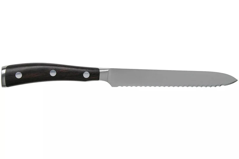 Couteau à saucisson Wüsthof Ikon forgé 14cm en bois de grenadille