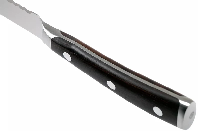 Couteau à saucisson Wüsthof Ikon forgé 14cm en bois de grenadille
