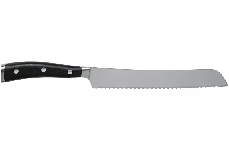 Couteau à pain Wüsthof Ikon forgé 20cm en bois de grenadille