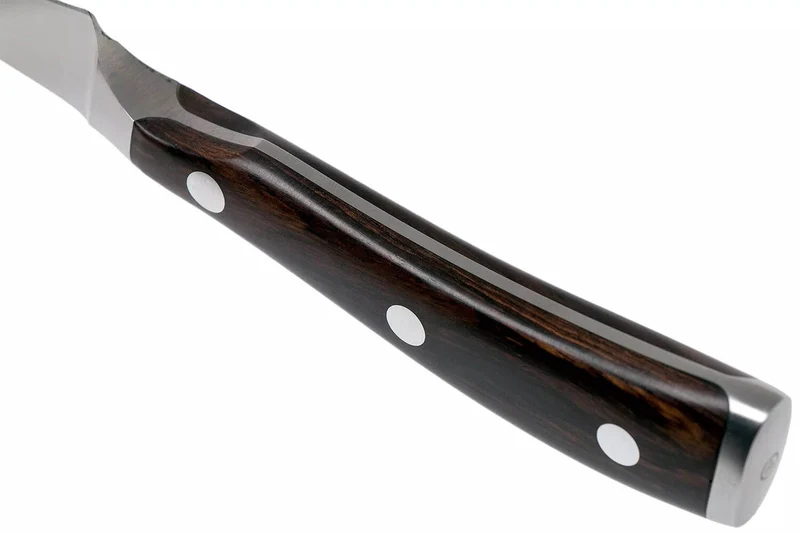 Couteau bec d'oiseau Wüsthof Ikon forgé 7cm en bois de grenadille