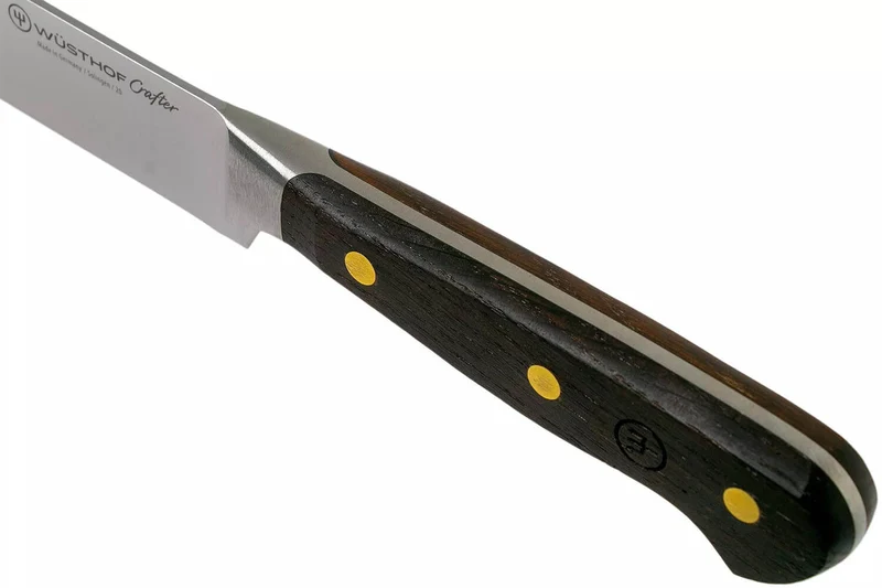 Couteau tranchelard Wüsthof Crafter forgé 16cm en chêne fumé