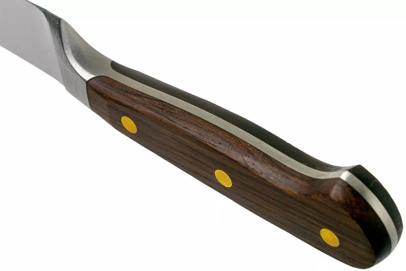 Couteau tranchelard Wüsthof Crafter forgé 20cm en chêne fumé
