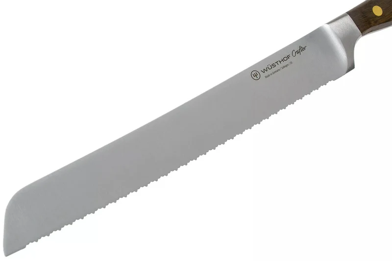 Couteau à pain Wüsthof Crafter forgé 23cm en chêne fumé