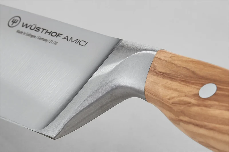 Couteau de chef Wüsthof Amici forgé 16cm en bois d'olivier