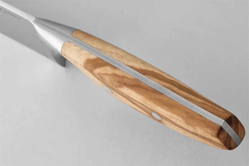 Couteau à pain Wüsthof Amici forgé 23cm en bois d'olivier