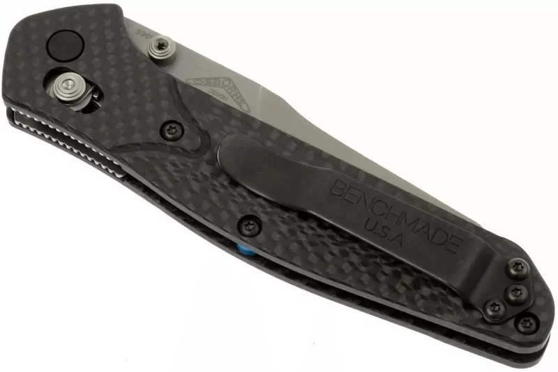 Couteau pliant Benchmade Osborne 940-1 lame tanto manche fibre de carbone noir 11cm