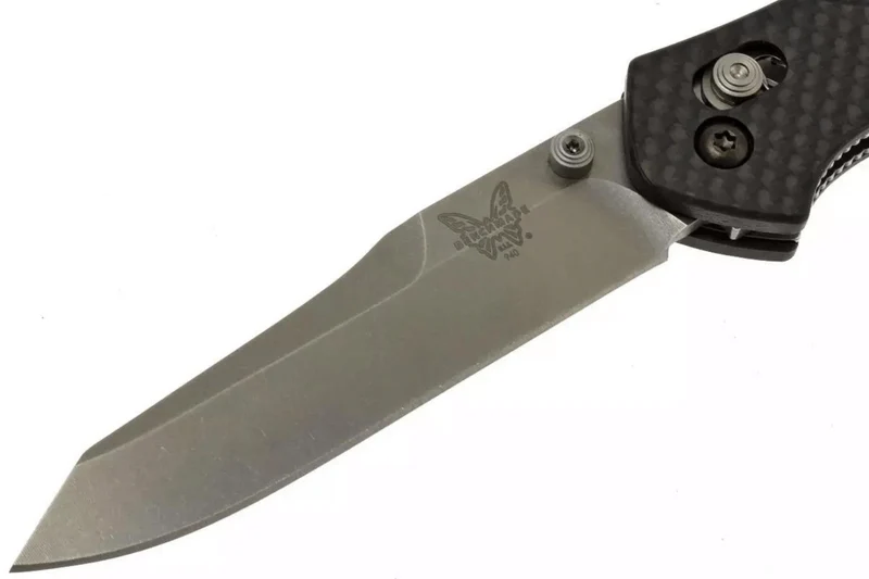 Couteau pliant Benchmade Osborne 940-1 lame tanto manche fibre de carbone noir 11cm