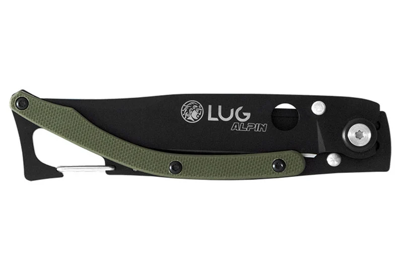 Couteau pliant Lug SP1TK noir mat kaki black titanium 11cm avec clip