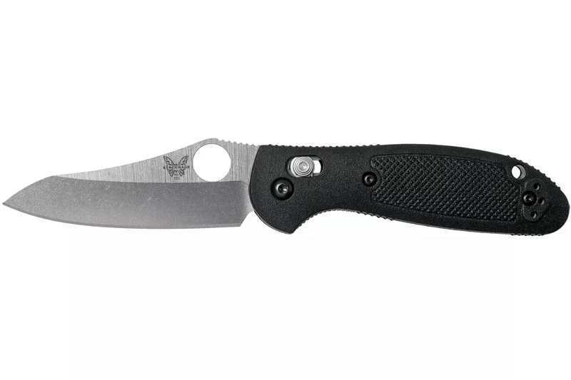 Couteau pliant Benchmade Mini Griptilian 555-S30V manche nylon renforcé de verre noir 9,8cm
