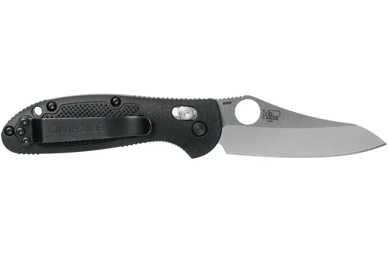 Couteau pliant Benchmade Mini Griptilian 555-S30V manche nylon renforcé de verre noir 9,8cm