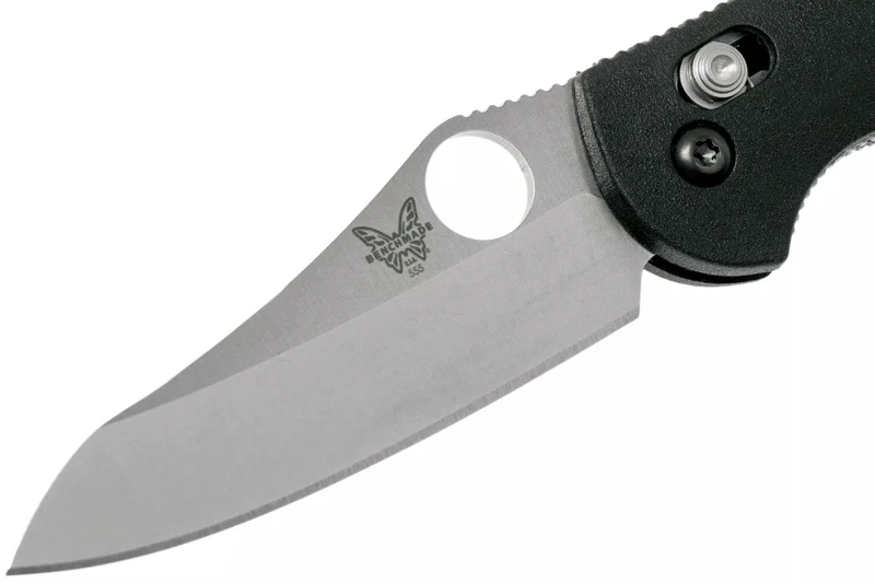 Couteau pliant Benchmade Mini Griptilian 555-S30V manche nylon renforcé de verre noir 9,8cm