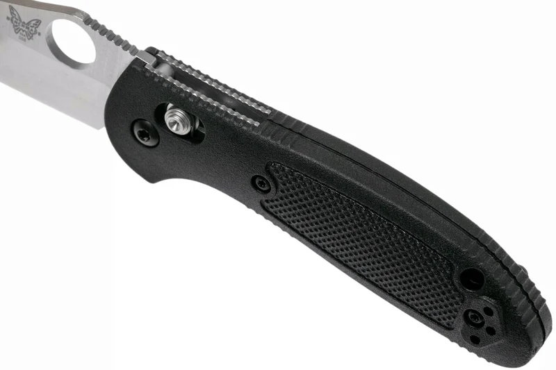 Couteau pliant Benchmade Mini Griptilian 555-S30V manche nylon renforcé de verre noir 9,8cm