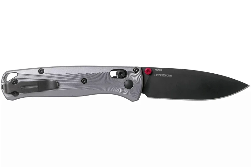 Couteau pliant Benchmade Bugout 535BK-4 manche aluminium anodisé gris 10,7cm
