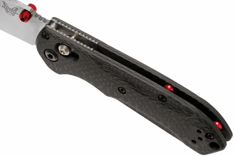 Couteau pliant Benchmade Mini Freek 565-1 manche fibre de carbone noir 10cm avec clip