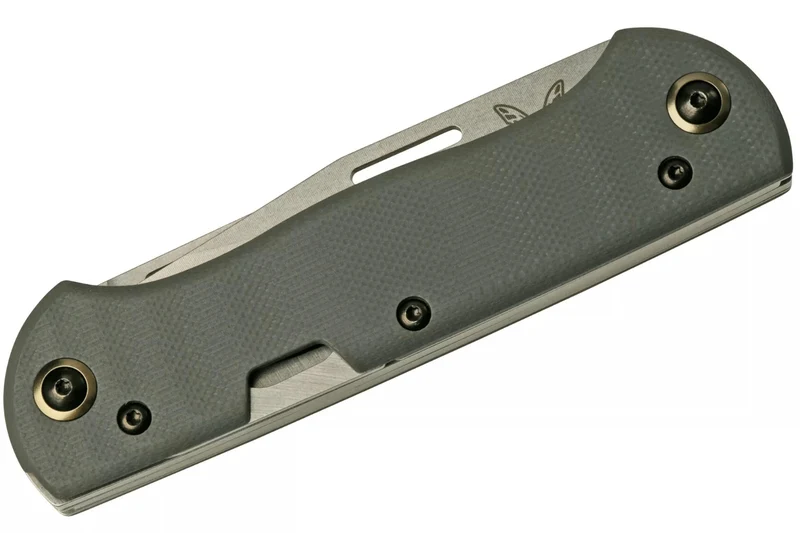 Couteau pliant multifonction Benchmade Weekender 317 double lame manche micarta/aluminium gris 9cm avec décapsuleur