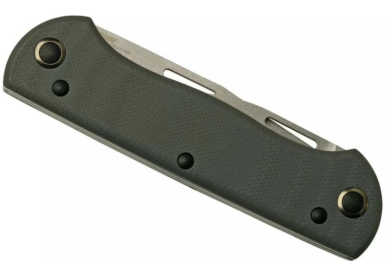 Couteau pliant multifonction Benchmade Weekender 317 double lame manche micarta/aluminium gris 9cm avec décapsuleur