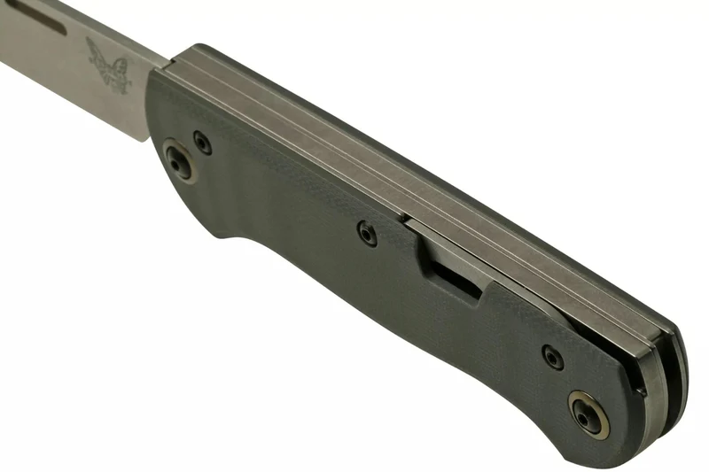 Couteau pliant multifonction Benchmade Weekender 317 double lame manche micarta/aluminium gris 9cm avec décapsuleur