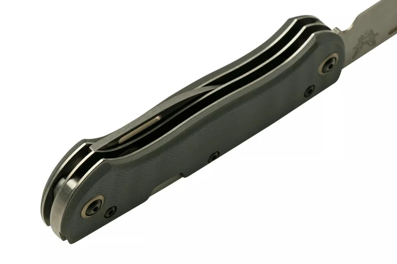 Couteau pliant multifonction Benchmade Weekender 317 double lame manche micarta/aluminium gris 9cm avec décapsuleur