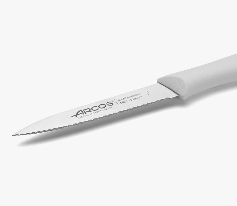 Cuchillo Mondador Color Blanco Perlado Serie Nova 100 mm