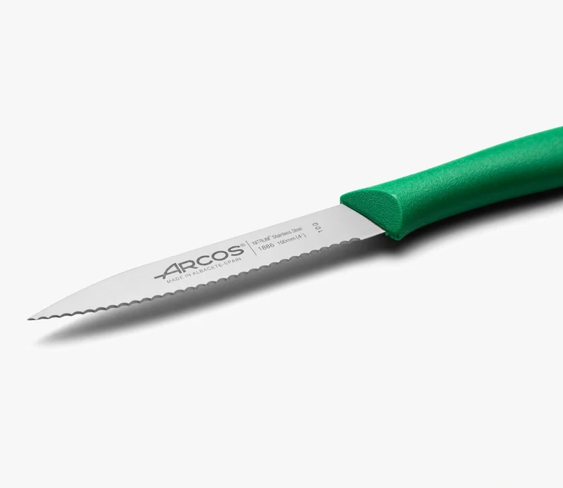 Cuchillo Mondador Color Verde Perlado Serie Nova 100 mm