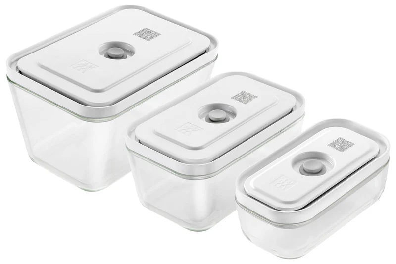 Set de 3 boîtes sous vide Zwilling Fresh & Save S/M/L en verre borosilicate