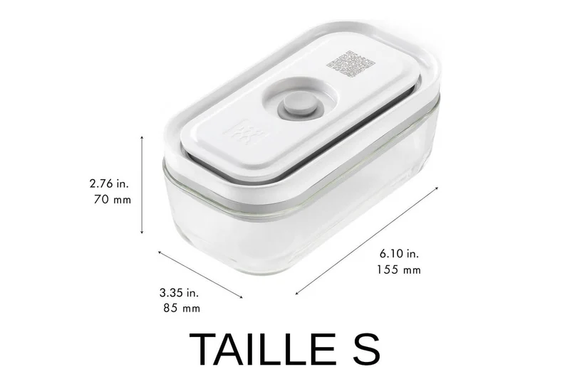 Set de 3 boîtes sous vide Zwilling Fresh & Save S/M/L en verre borosilicate