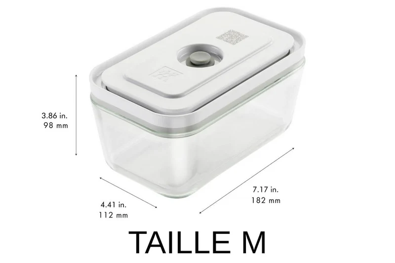 Set de 3 boîtes sous vide Zwilling Fresh & Save S/M/L en verre borosilicate
