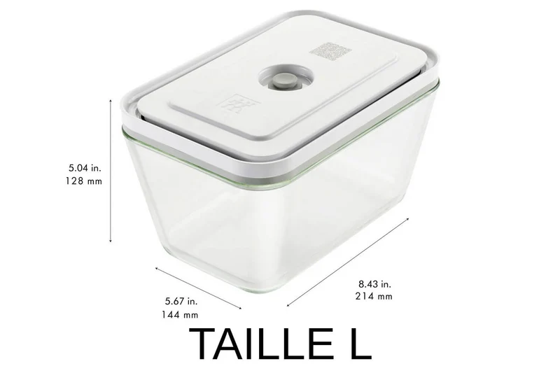 Set de 3 boîtes sous vide Zwilling Fresh & Save S/M/L en verre borosilicate