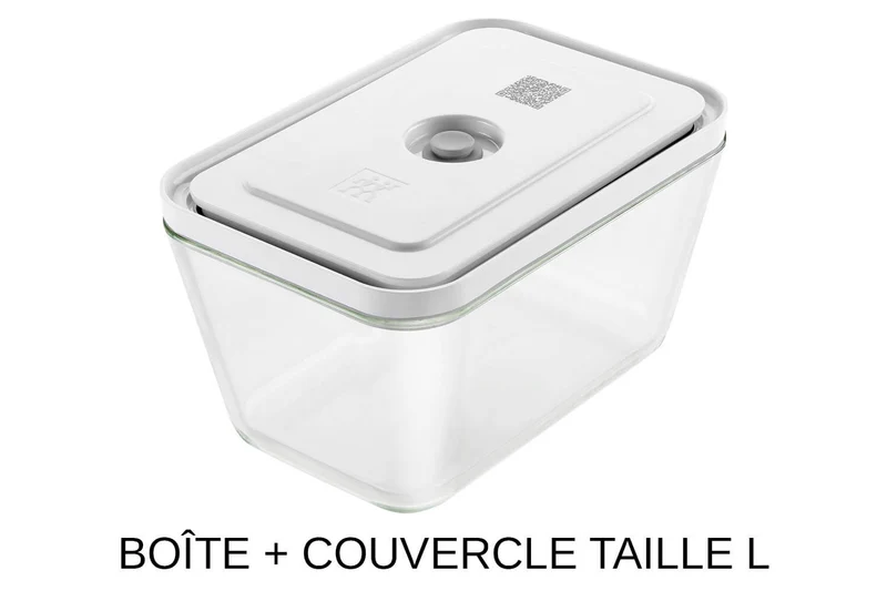Set de démarrage Zwilling Fresh & Save 7 pièces M/L en verre 1 pompe à vide + 2 boîtes en verre + 4 sacs