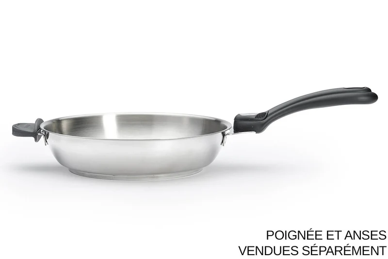 Poêle à frire De Buyer Milady Twisty en acier inoxydable