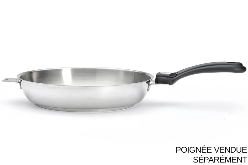 Poêle à frire De Buyer Milady Twisty en acier inoxydable