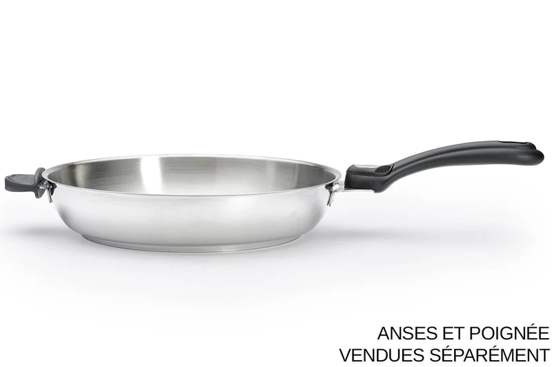 Poêle à frire De Buyer Milady Twisty en acier inoxydable