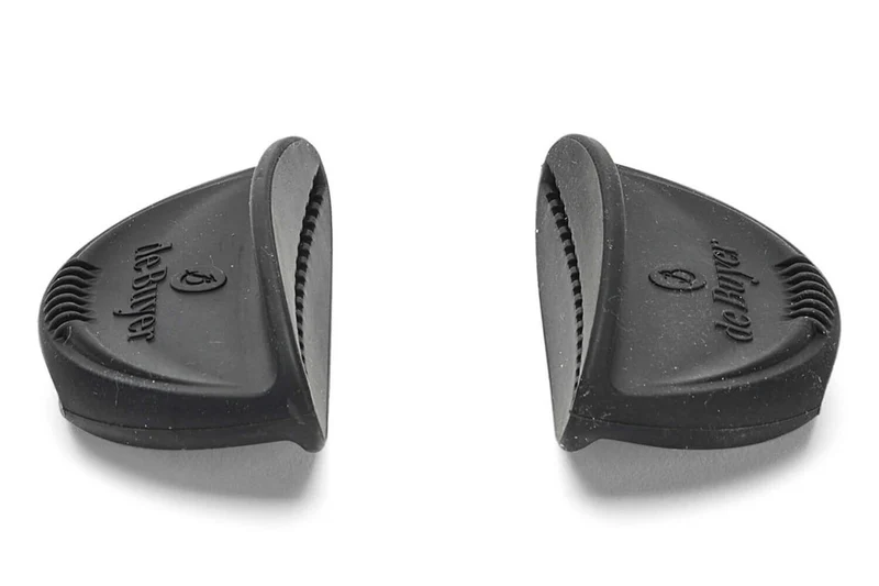 Set 2 anses amovibles De Buyer Twisty en silicone noir