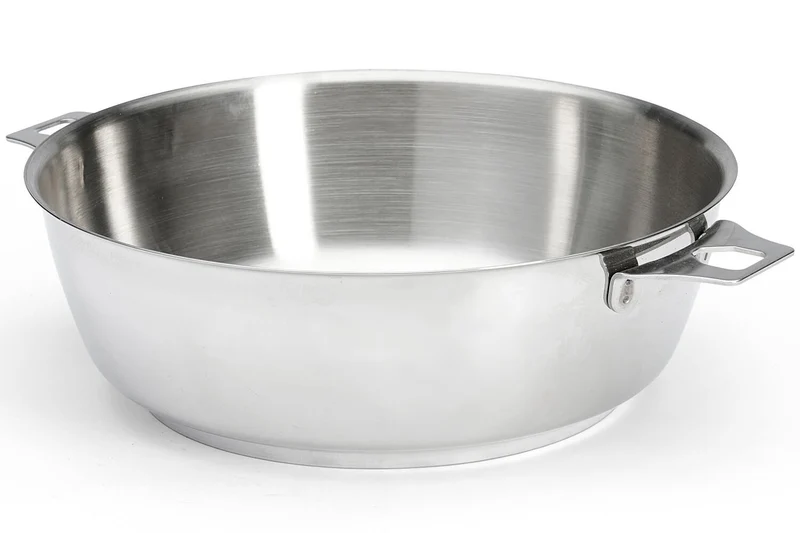 Sauteuse bombée De Buyer Milady Twisty 24cm en acier inoxydable