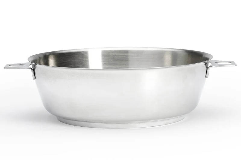 Sauteuse bombée De Buyer Milady Twisty 24cm en acier inoxydable