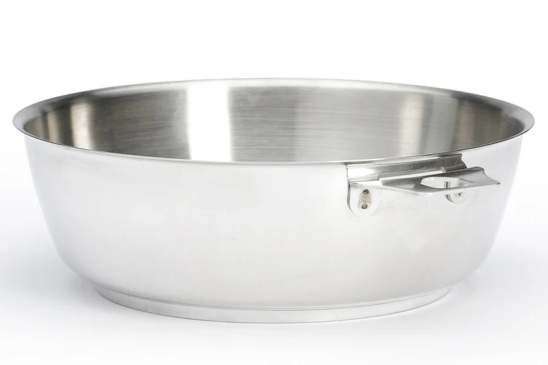 Sauteuse bombée De Buyer Milady Twisty 24cm en acier inoxydable