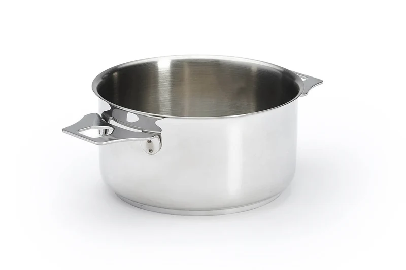Set de 4 casseroles De Buyer Milady Twisty en acier inoxydable + 1 poignée + 2 anses
